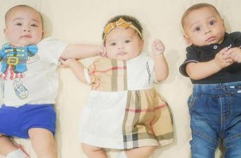 8 Momen Playdate Rayyanza, Ameena, dan Baby Leslar, Bestie Sejak lahir