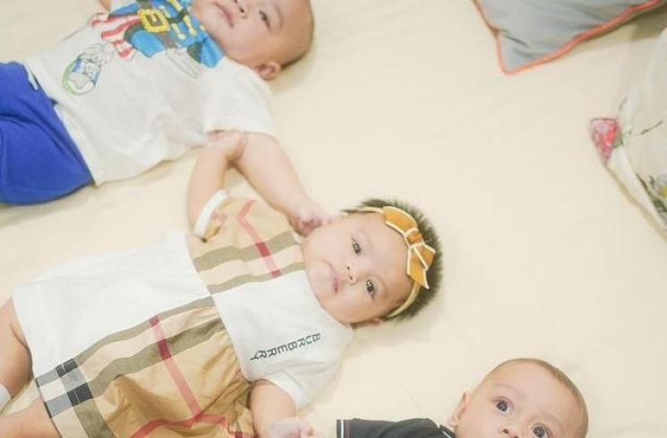 Momen Playdate Rayyanza, Ameena, dan Baby Leslar 