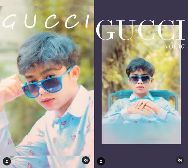 Artis Ikut Gucci Model Challenge (instagram/betrandpetoputraonsu)