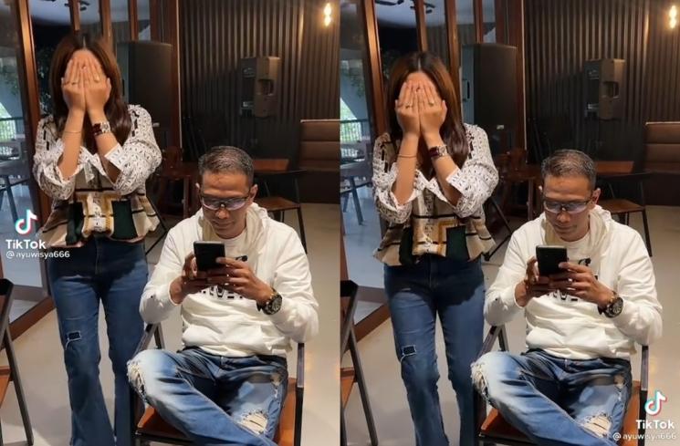 Momen Akrab Doddy Sudrajat dan Ayu Wisya (TikTok/ayuwisya666)