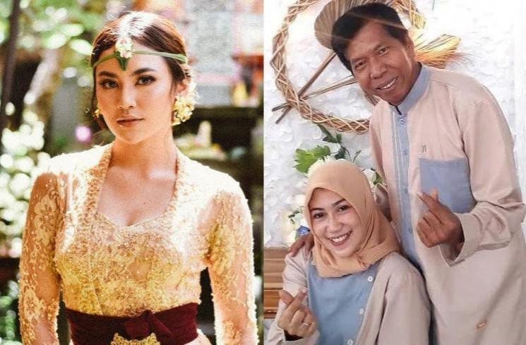 Mahalini (kiri) - Kiwil dan istri (kanan). (Kolase Instagram)