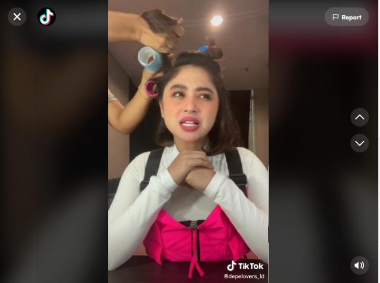 Dewi Perssik. (TikTok)