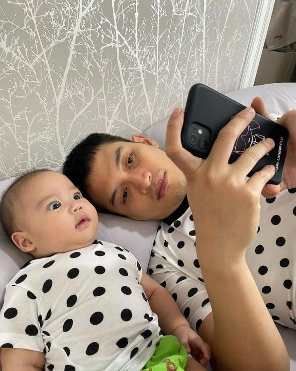 Potret Gemas Bayi Artis Saat Melotot(Instagram/thereal_rezkyadhitya)