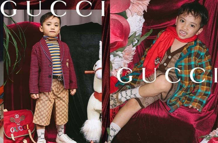 Xabiru putra Rachel Vennya ikut Gucci Model Challenge. (Instagram/@rachelvennya)