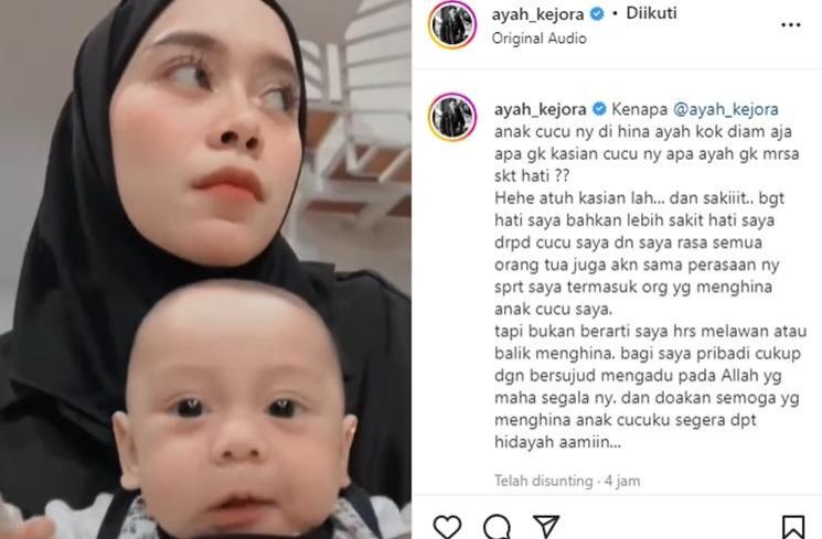 Unggahan Ayah Lesti Kejora (instagram)