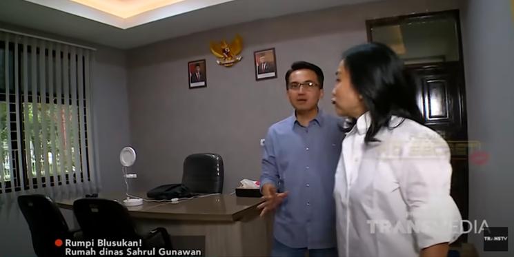 Rumah Dinas Sahrul Gunawan. (YouTube/TRANSTV Official)