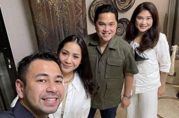 10 Potret Erick Thohir Kunjungi Rumah Raffi Ahmad, Santai Gendong Rayyanza