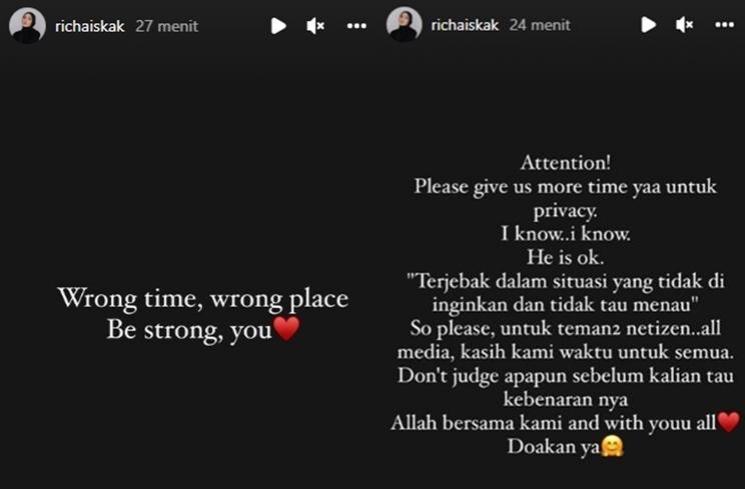 Richa Iskak buka suara soal penangkapan Gary Iskak. (Instagram/@richaiskak)