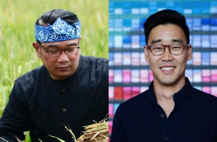 Adu Gaya Ridwan Kamil dan Jesse Choi. (Instagram/ataliapr/maudyayunda)