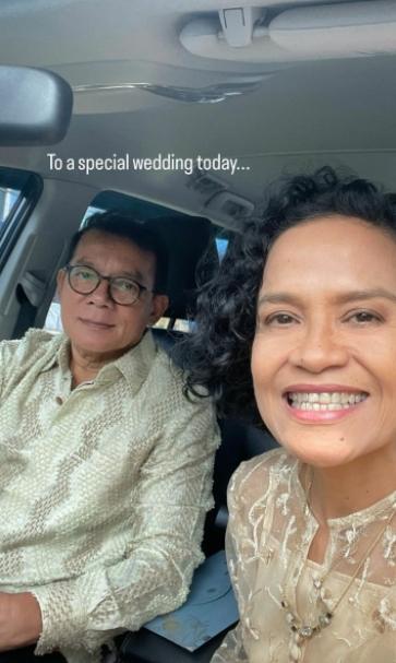 Gaya Seleb di Nikahan Maudy Ayunda. (Instagram/mirles)