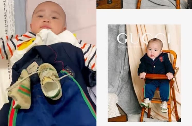 Anak artis ikut Gucci Model Challenge (Instagram/@raffinagita1717)
