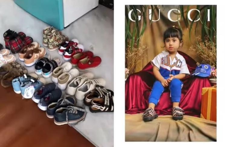 Anak artis ikut Gucci Model Challenge (Instagram/@rachelvennya)