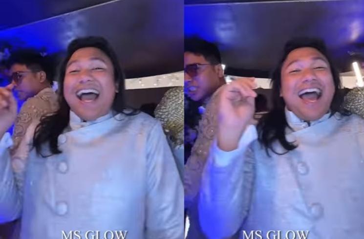 Gaya artis di halal bihalal bos MS Glow (Instagram/@keanuagl)
