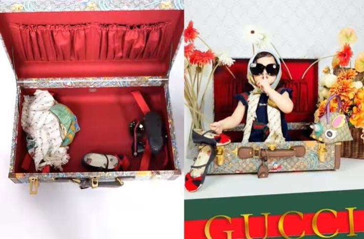 Anak artis ikut Gucci Model Challenge (Instagram/@thaniaputrionsu)