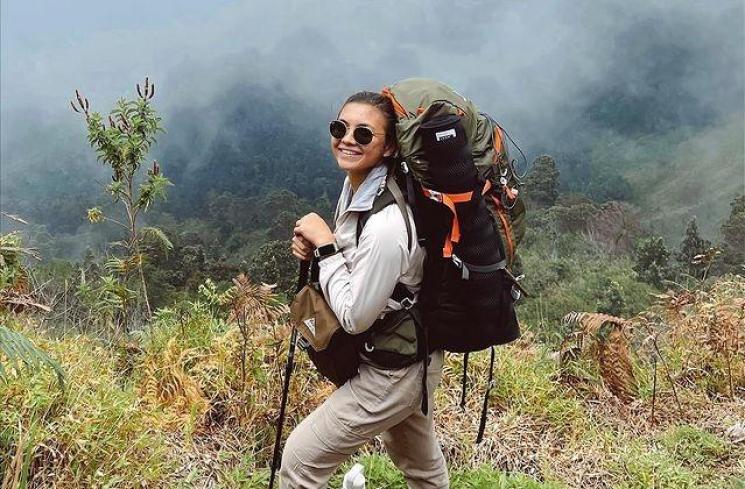 Momen Angela Gilsha Naik Gunung(Instagram/@angelgilsha)