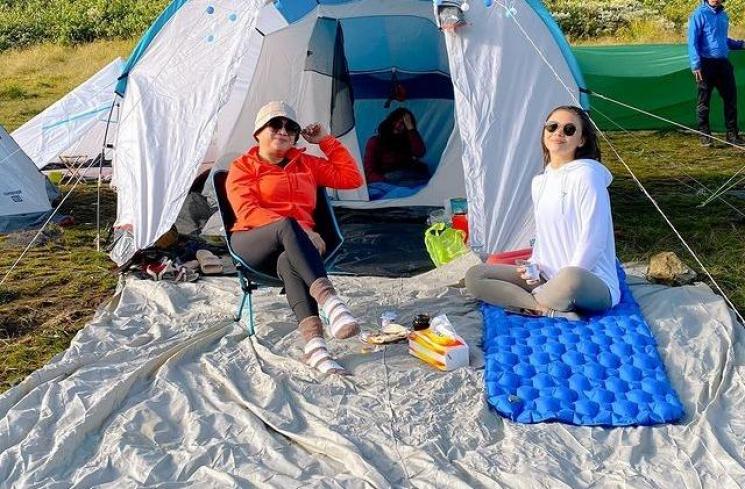 Momen Angela Gilsha Naik Gunung(Instagram/@angelgilsha)