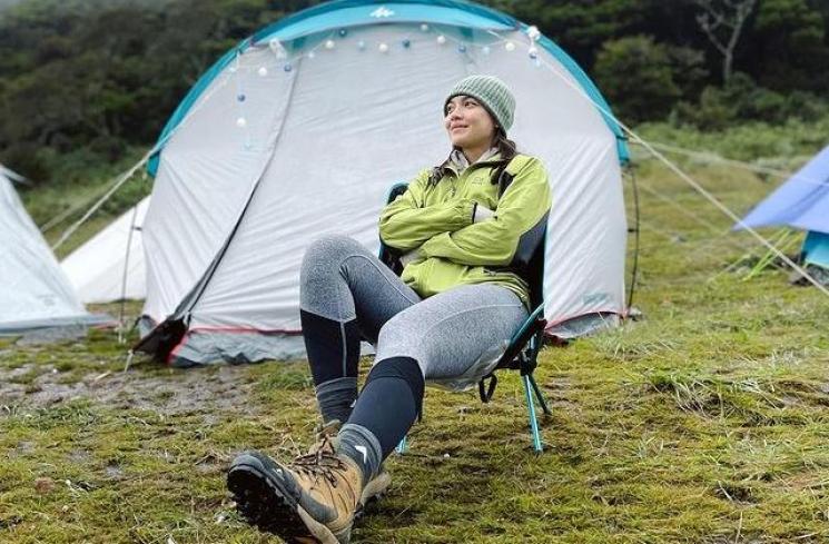 Momen Angela Gilsha Naik Gunung(Instagram/@angelgilsha)