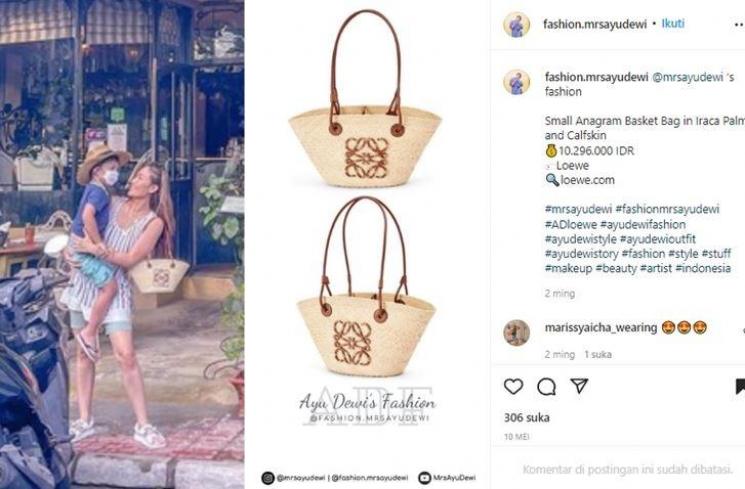 Harga Outfit Ayu Dewi saat Liburan di Bali (instagram/@fashion.mrsayudewi)