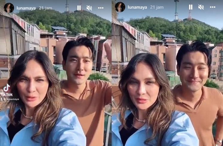 Potret Luna Maya Ketemu Siwon di Korea (Instagram/lunamaya)