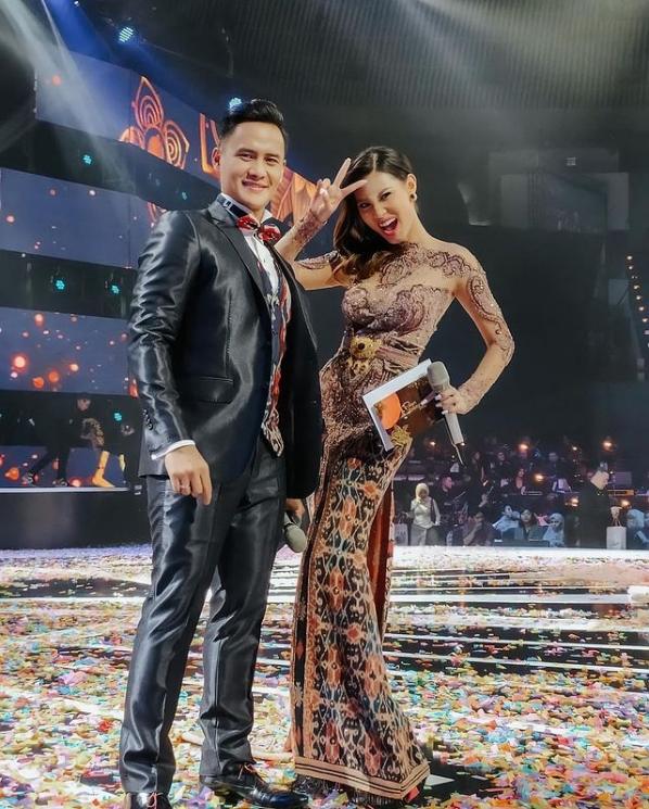 Gaya Artis di Malam Final Puteri Indonesia 2022. (Instagram/patriciagouw)