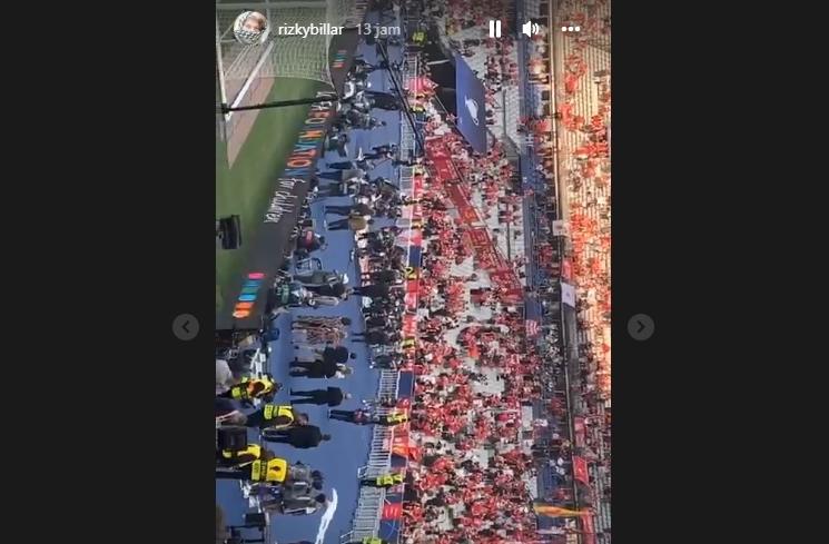 Momen Rizky Billar Nonton Liga Champions di Paris (Instagram/rizkybillar)