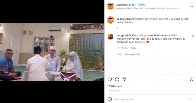 Terry Putri. (Instagram/abdelachrian)