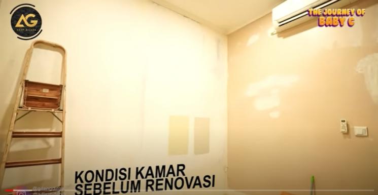 Kamar Baby G Anak Adiezty Fersa dan Gilang Dirga. (YouTube/Adiez Gilang)