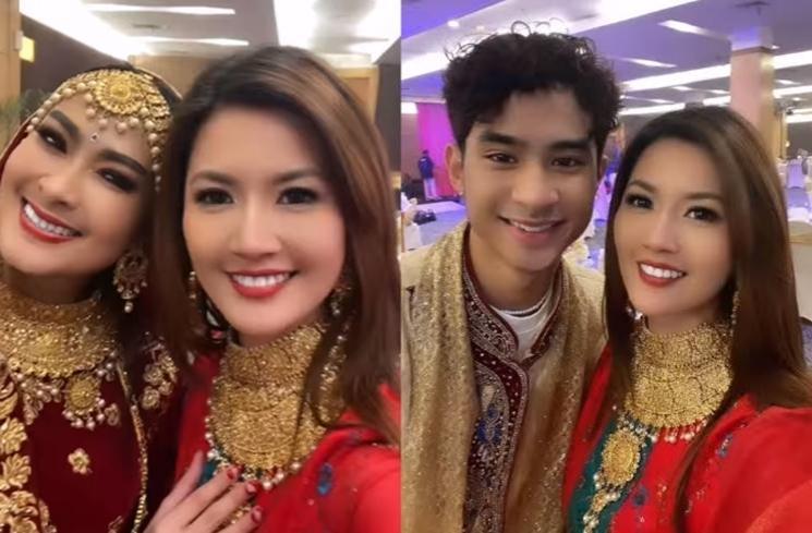 Gaya Artis di Pesta Ulang Tahun Iis Dahlia ke-50 (Instagram/@asty_ananta)