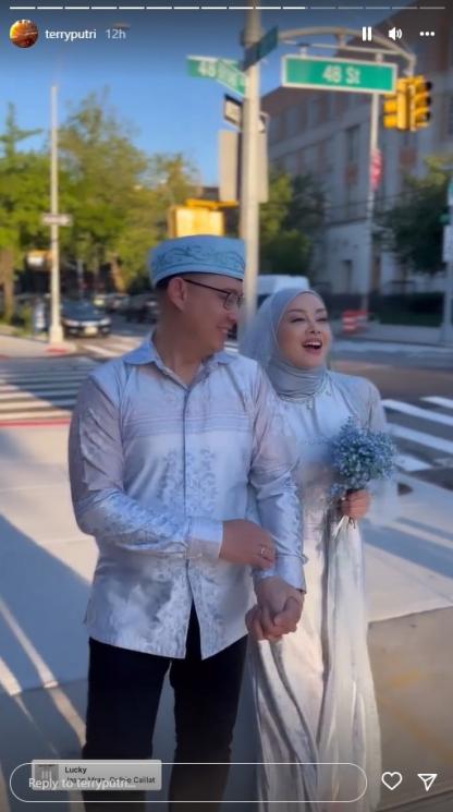 Momen Pernikahan Terry Putri di New York. (Instagram/@terryputri)