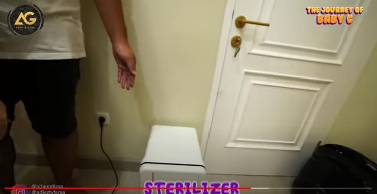 Kamar Baby G Anak Adiezty Fersa dan Gilang Dirga. (YouTube/Adiez Gilang)