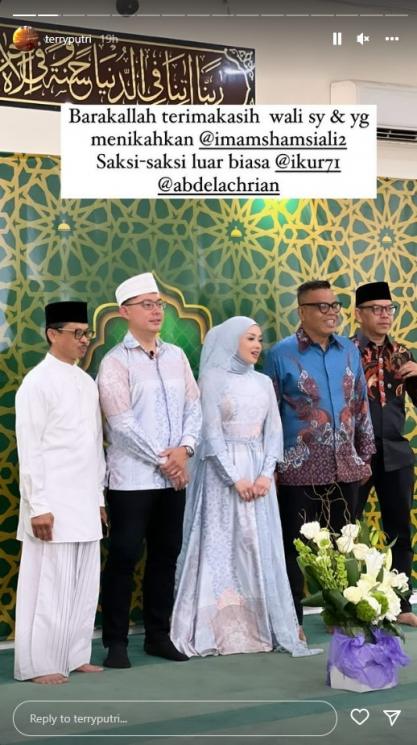 Momen Pernikahan Terry Putri di New York. (Instagram/@terryputri)