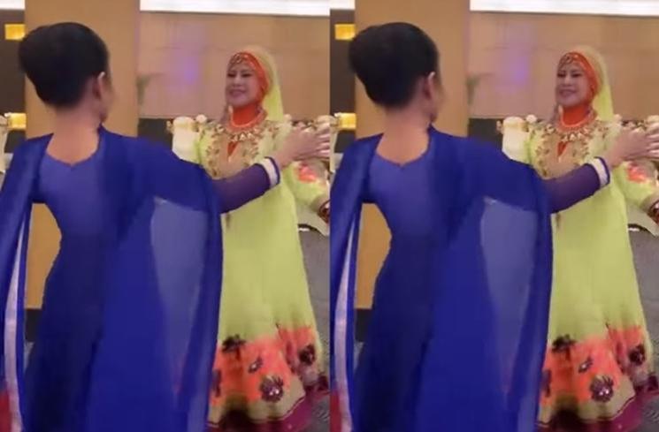 Gaya Artis di Pesta Ulang Tahun Iis Dahlia ke-50 (Instagram/@yunishara36)