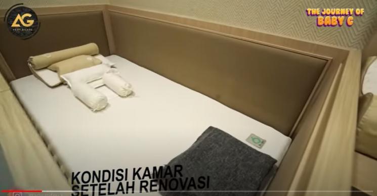 Kamar Baby G Anak Adiezty Fersa dan Gilang Dirga. (YouTube/Adiez Gilang)