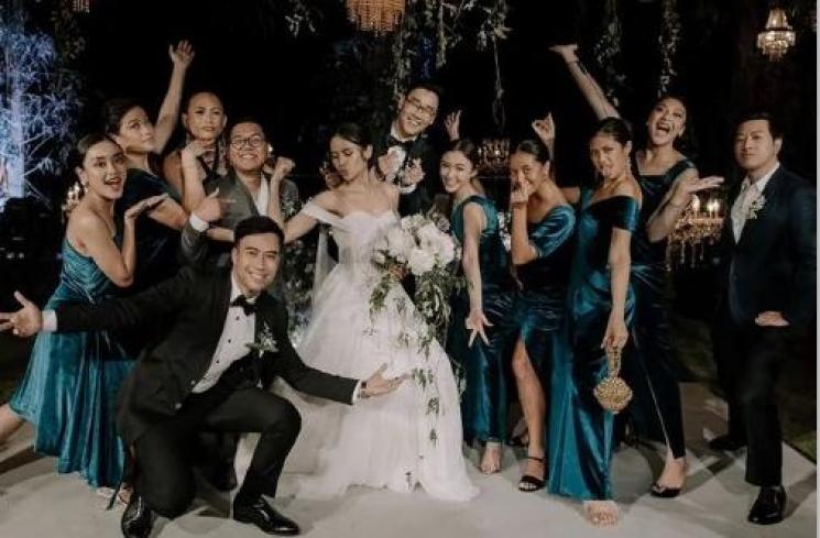Potret Sahabat di Resepsi Maudy Ayunda. (Instagram/imanusman)
