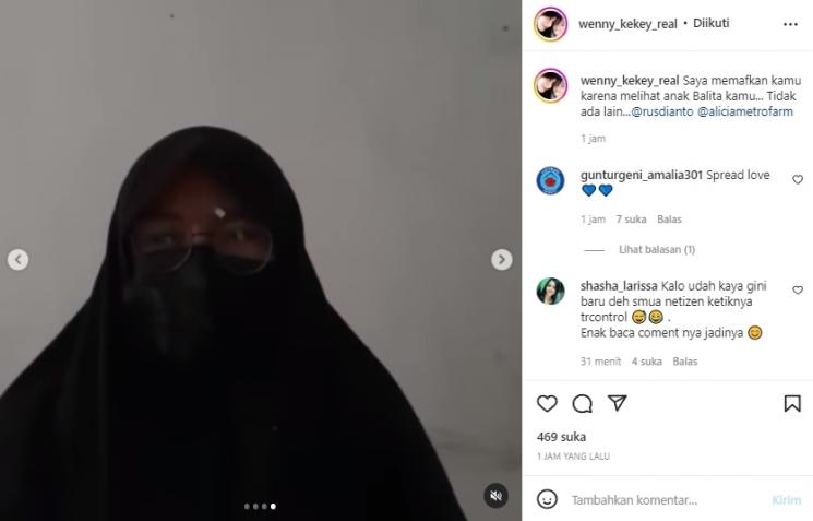 Wenny Ariani Bongkar Sosok Haters yang Hina Anak (Instagram/wenny_kekey_real)