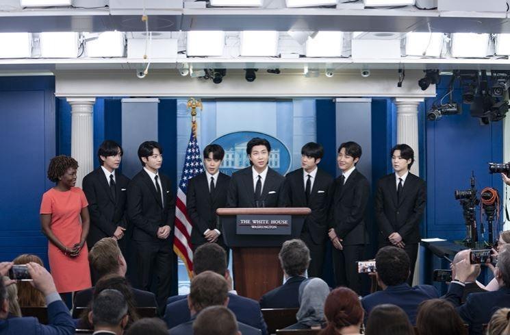 Momen BTS Kunjungi White House (Twitter/@WhiteHouse)
