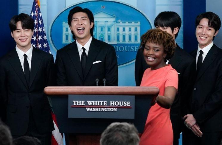 Momen BTS Kunjungi White House (Twitter/@WhiteHouse)