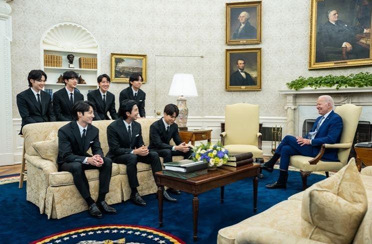 Momen BTS Kunjungi White House (Twitter/@WhiteHouse)