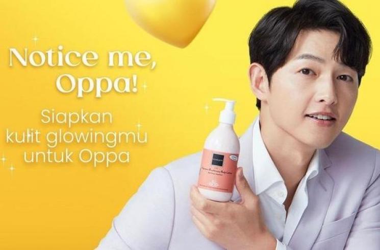 Artis Korea jadi brand ambassador produk lokal (Instagram/@scarlett_whitening)