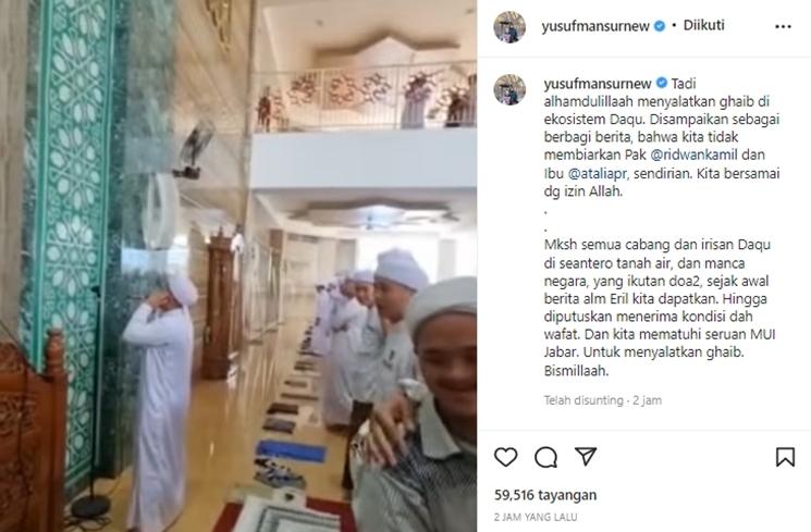 Ustaz Yusuf Mansur. (Instagram/yusufmansurnew)