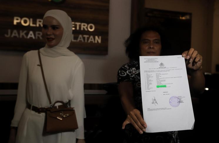 Angel Lelga. (MataMata.com/Angga Budhiyanto)