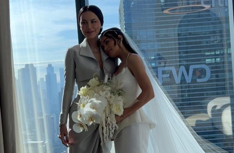Penampilan Sophia Latjuba di Pernikahan Eva Celia (instagram/@thebridestory)