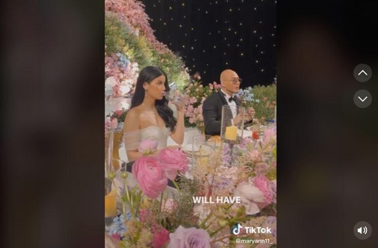Penampilan Sabrina Chairunnisa saat menikah dengan Deddy Corbuzier. (TikTok/@maryann11_)