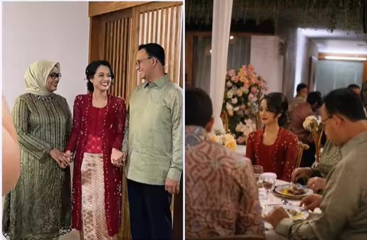 Momen Lamaran Mutiara Anak Anies Baswedan (Instagram/@naura_wedding)