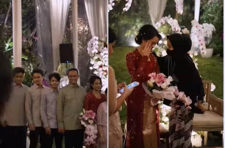 Momen Lamaran Mutiara Anak Anies Baswedan (Instagram/@naura_wedding)