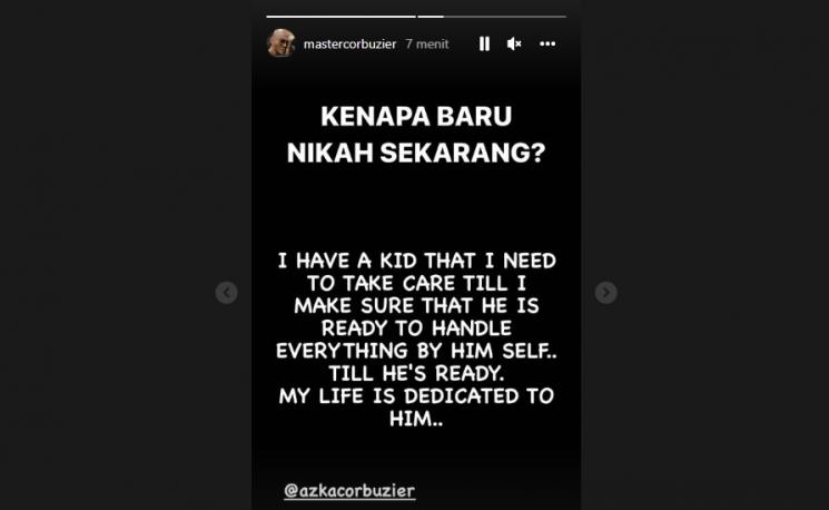 Deddy Corbuzier ungkap alasan baru menikah sekarang dengan Sabrina Chairunnisa. (Instagram/mastercorbuzier)