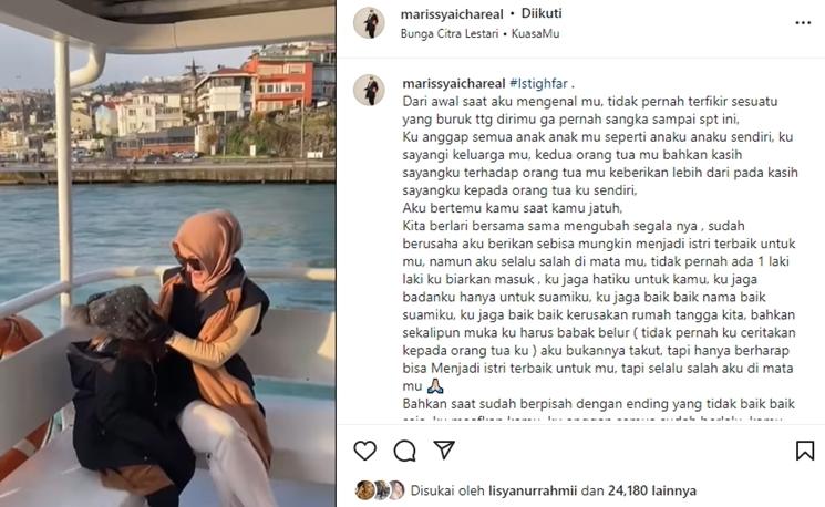 Marissya Icha Curhat Jadi Korban KDRT. (Instagram/marissyaichareal)