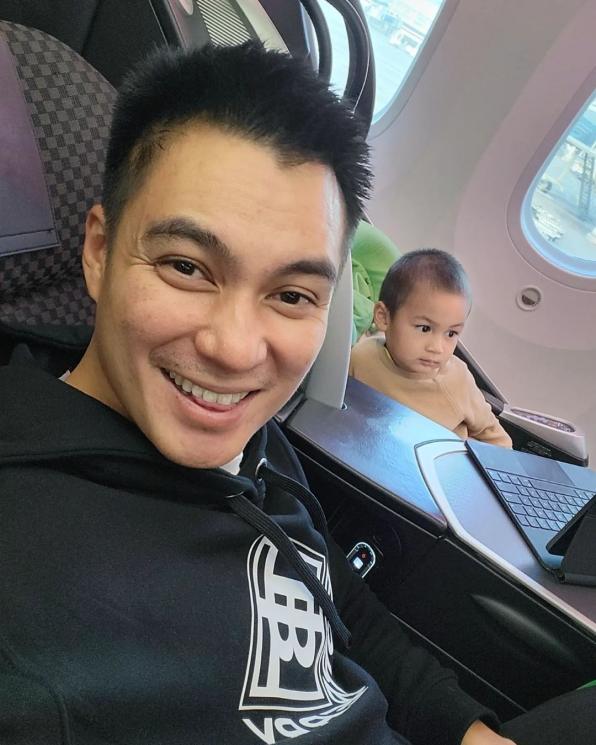 Potret Kiano Pertama Kali Ke Luar Negeri (Instagram/baimwong)