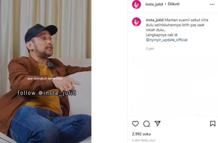 Marissya Icha dituduh pelakor oleh mantan suami. (Instagram/insta_julid)