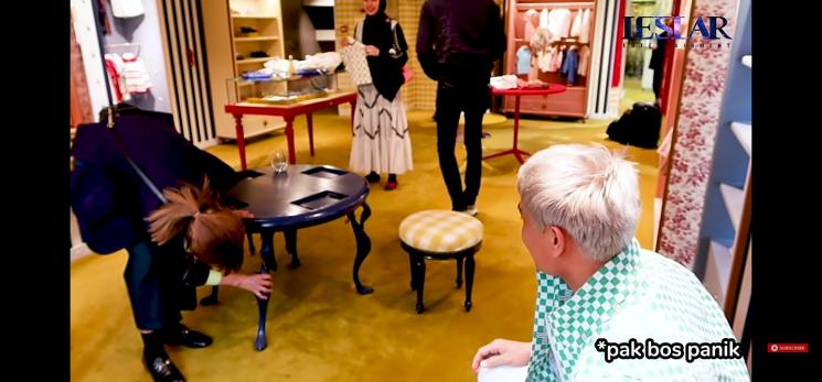 Momen Rizky Billar Merusakkan Properti Gucci di Paris (Youtube/Leslar Entertainment)